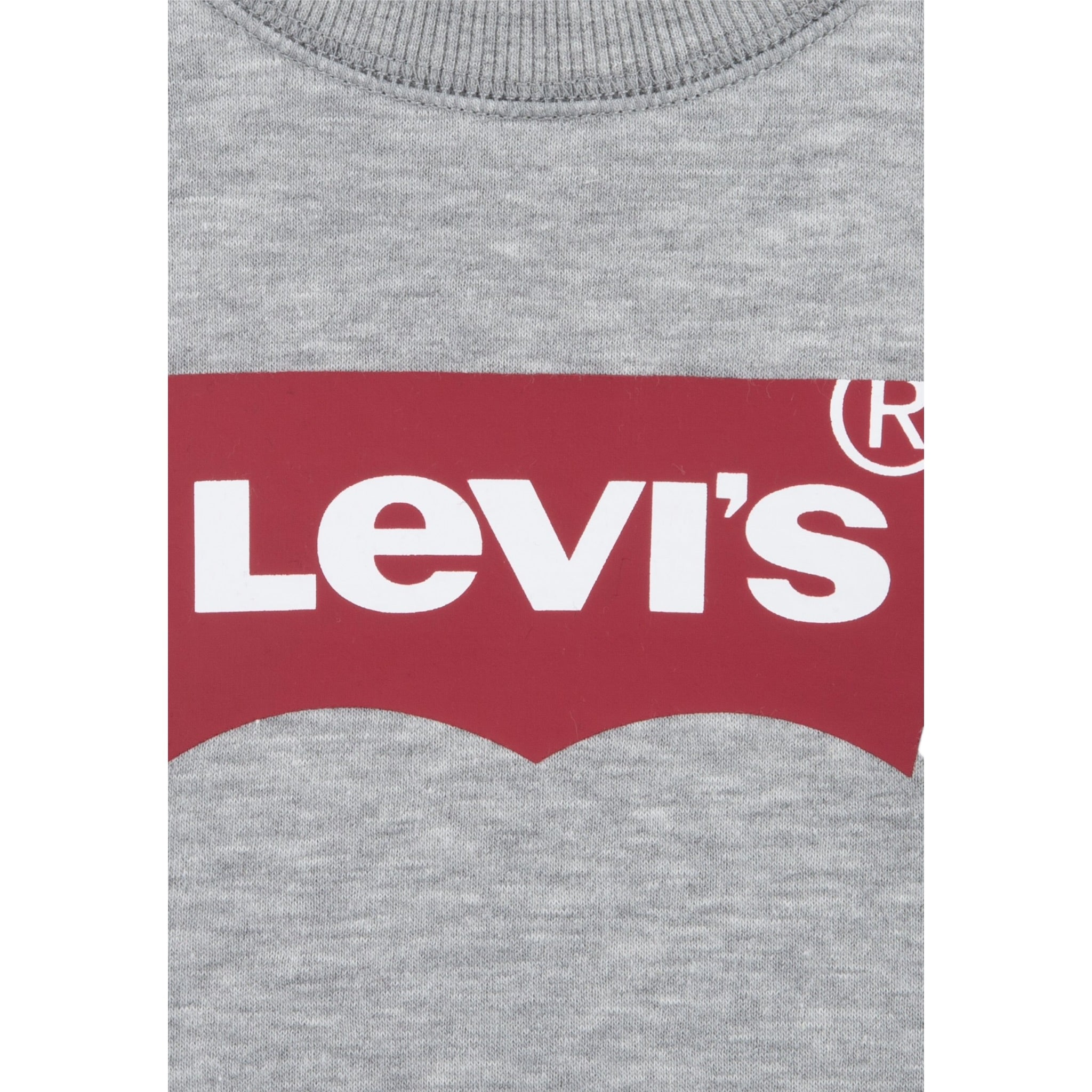 Levi'S Felpa Chiusa Girocollo con Logo tinta unita Grigio per Neonato 6E9079NX GRIGIO LEVI'S 