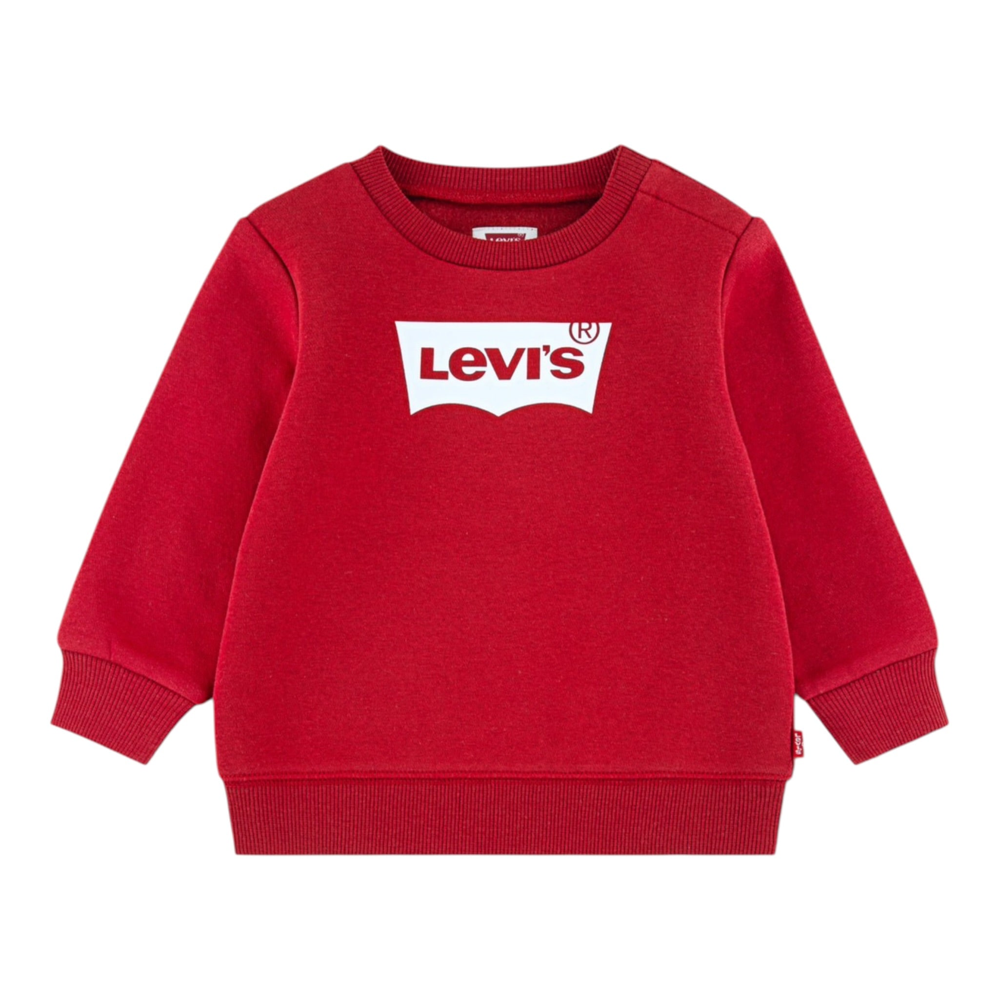 Levi'S Felpa Chiusa Girocollo con Logo tinta unita Rosso per Bambino 6E9079 ROSSO LEVI'S 