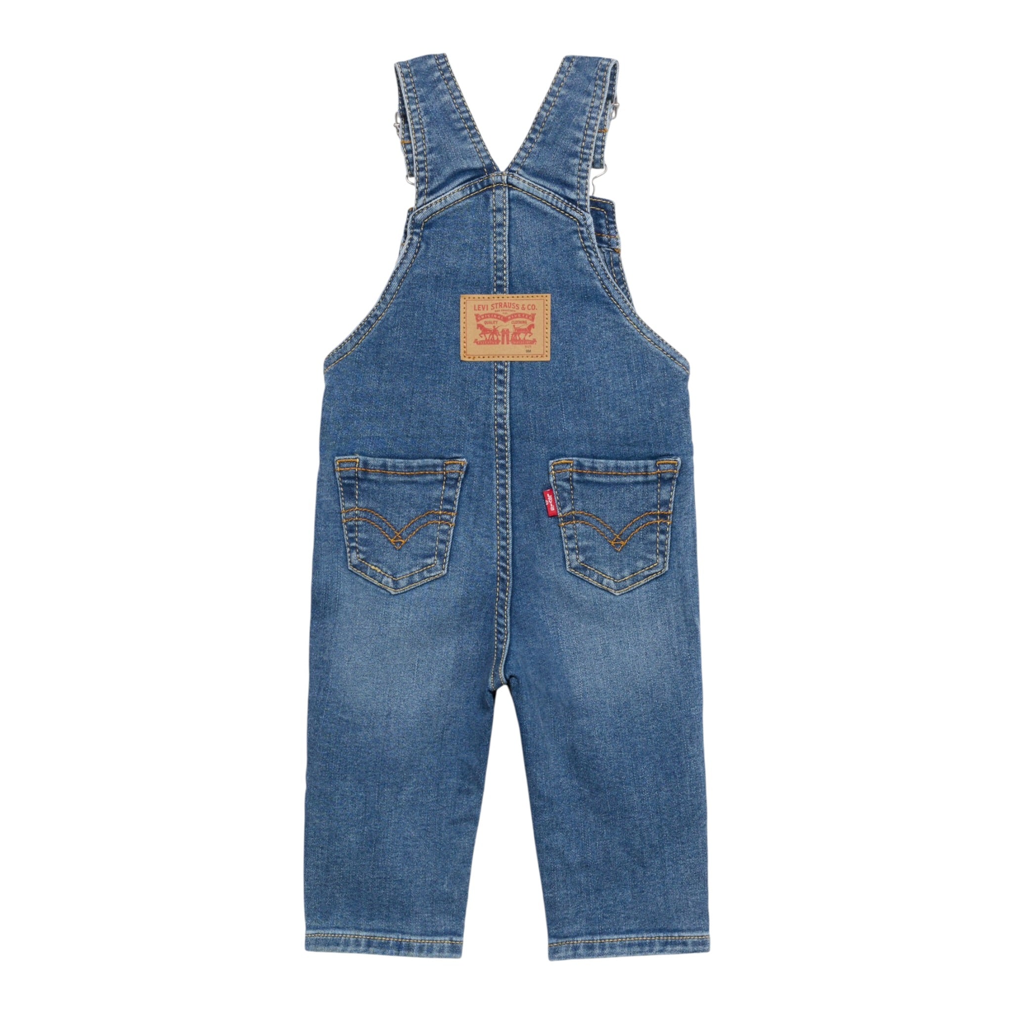 Levi'S Salopette In Denim tinta unita Blu per Neonato 6ED533 BLU LEVI'S 