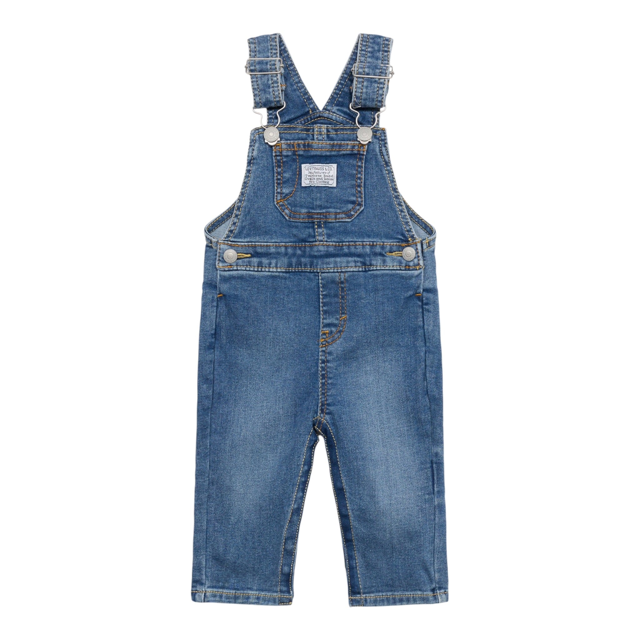 Levi'S Salopette In Denim tinta unita Blu per Bambino 6ED533J BLU LEVI'S 