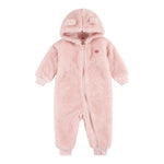 Levi'S Tutina tinta unita Modello Teddy con Cappuccio Rosa per Neonata 6EL511 ROSA LEVI'S 