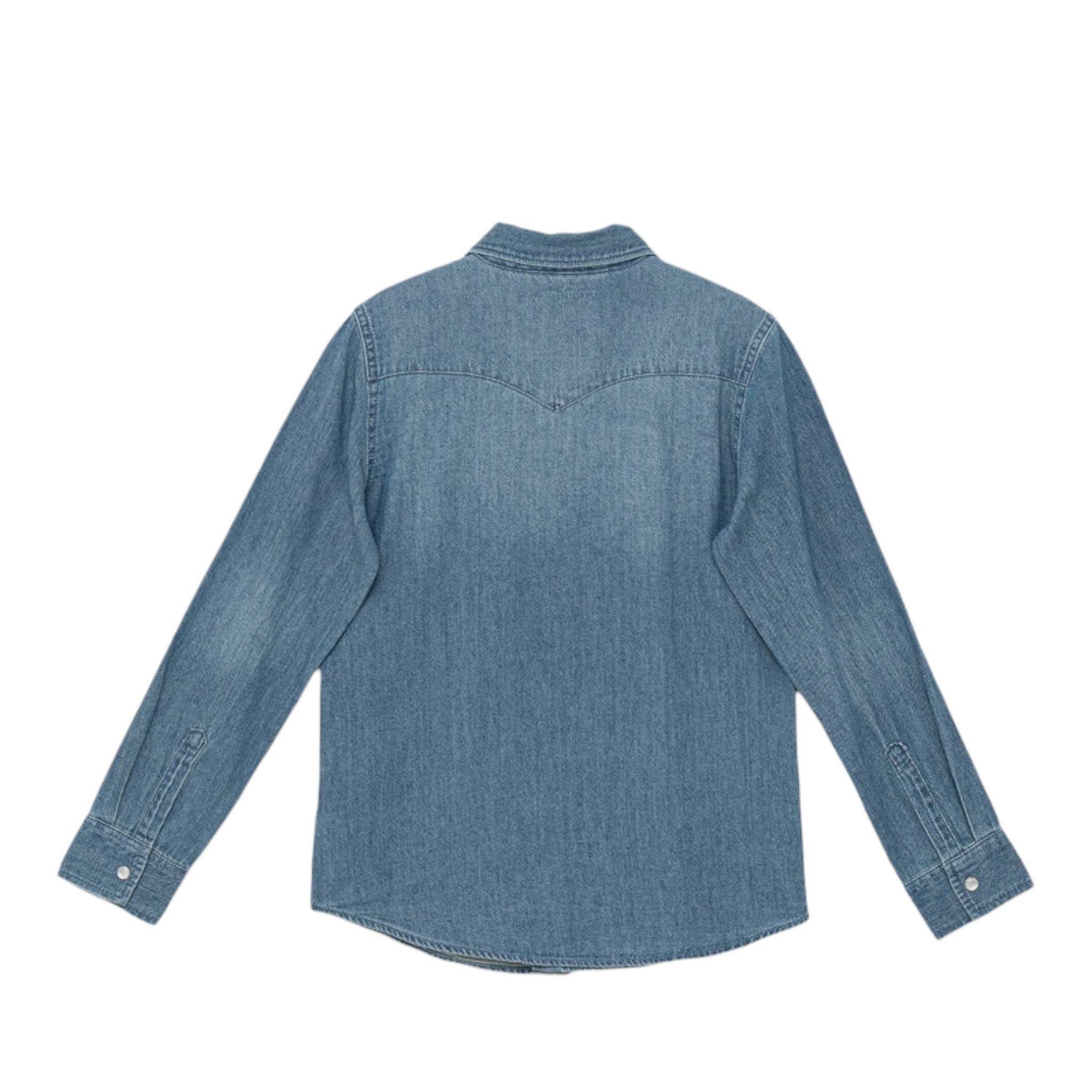 Levi'S Camicia In Denim tinta unita Blu per Neonato 6EM335 BLU LEVI'S 