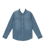 Levi'S Camicia In Denim tinta unita Blu per Neonato 6EM335 BLU LEVI'S 