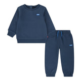 Levi'S Completo 2 Pezzi Felpa-Pantalone tinta unita Blu per Neonato 6EP012X BLU LEVI'S 
