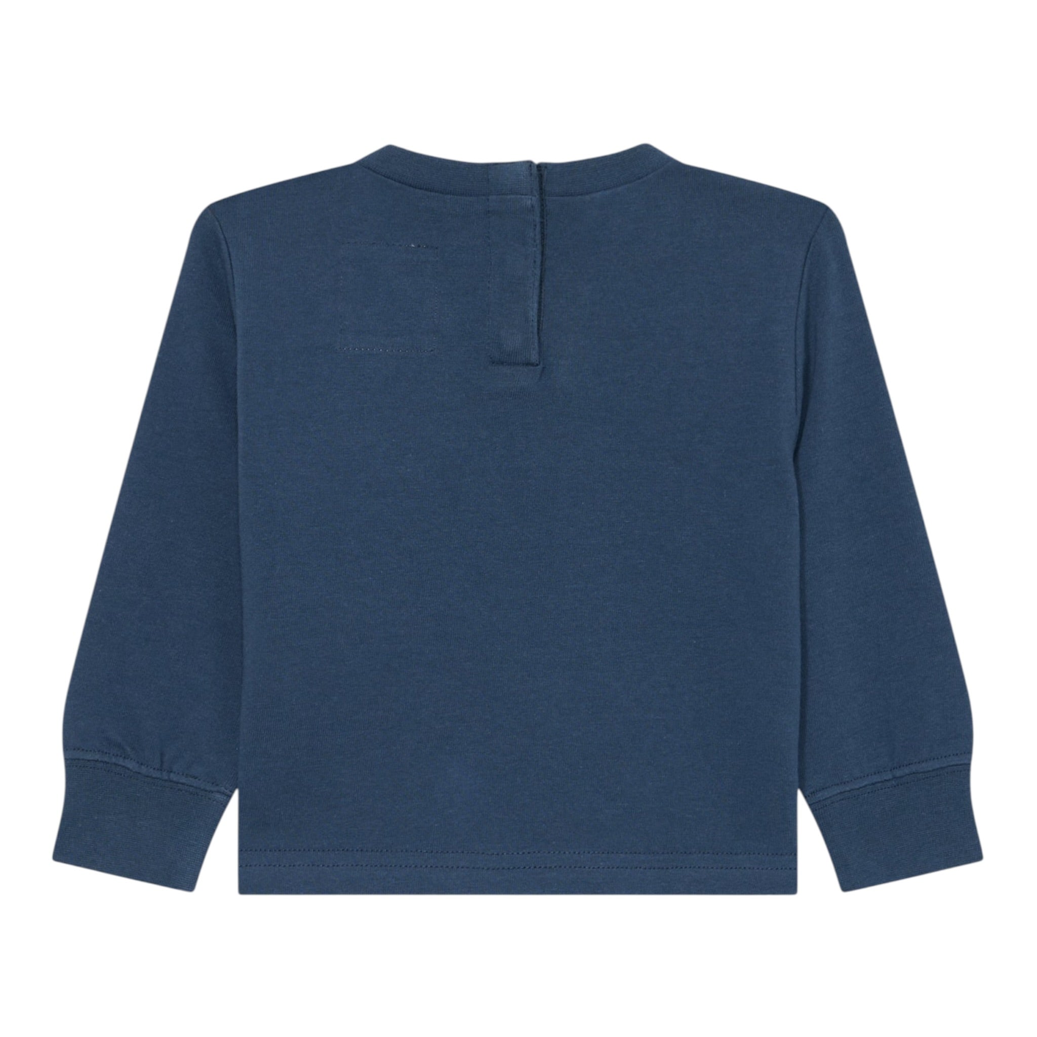 Levi'S Shirt Girocollo tinta unita con Logo Blu per Neonato 6EP410X BLU LEVI'S 