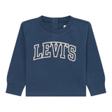 Levi'S Shirt Girocollo tinta unita con Logo Blu per Neonato 6EP410X BLU LEVI'S 
