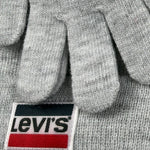 Levi'S Set Cappello-Guanti tinta unita Grigio per Bambino 8A8355 GRIGIO LEVI'S 