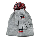 Levi'S Set Cappello-Guanti tinta unita Grigio per Bambino 8A8355 GRIGIO LEVI'S 