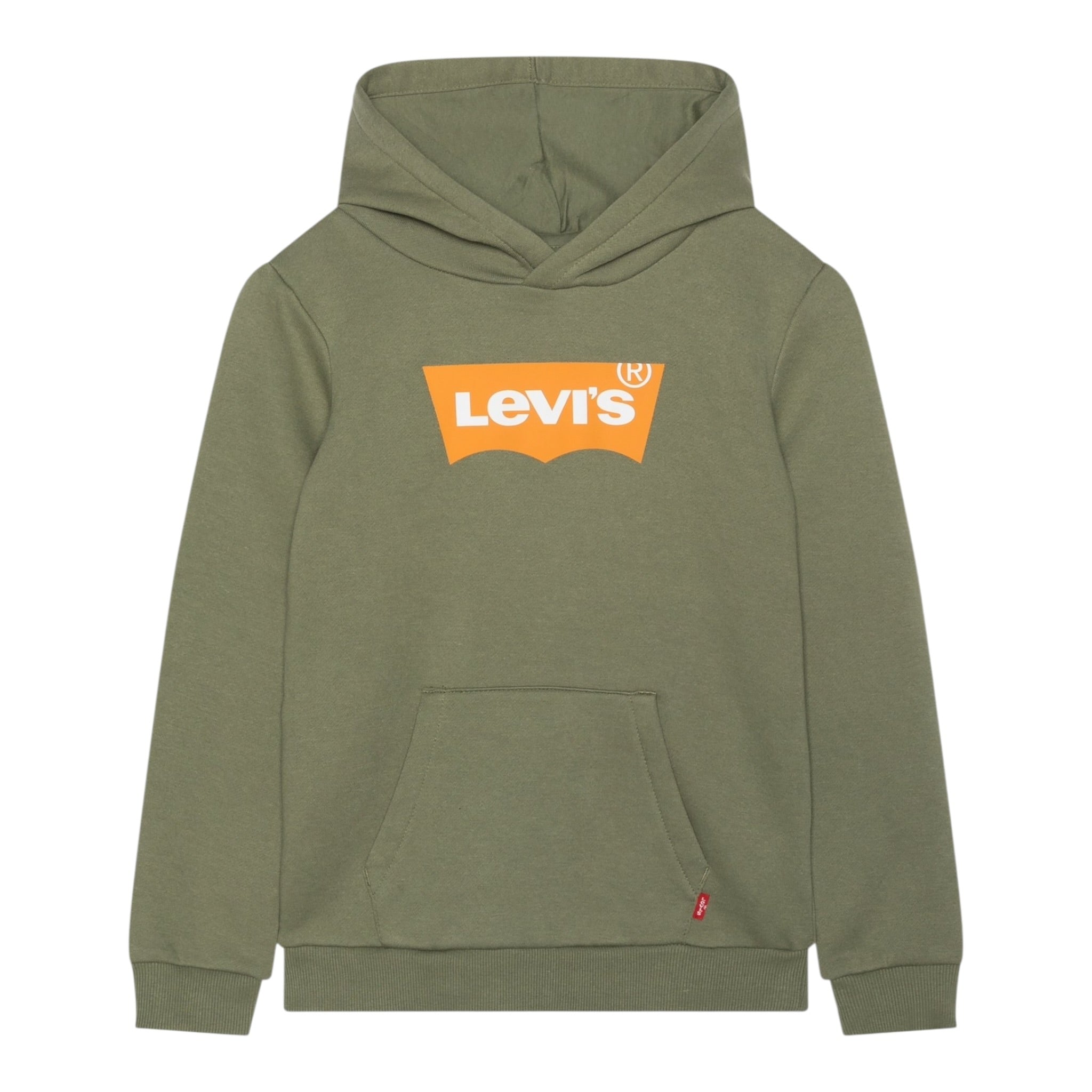 Levi'S Felpa Chiusa con Cappuccio tinta unita Verde per Bambino 8E8778 VERDE LEVI'S 