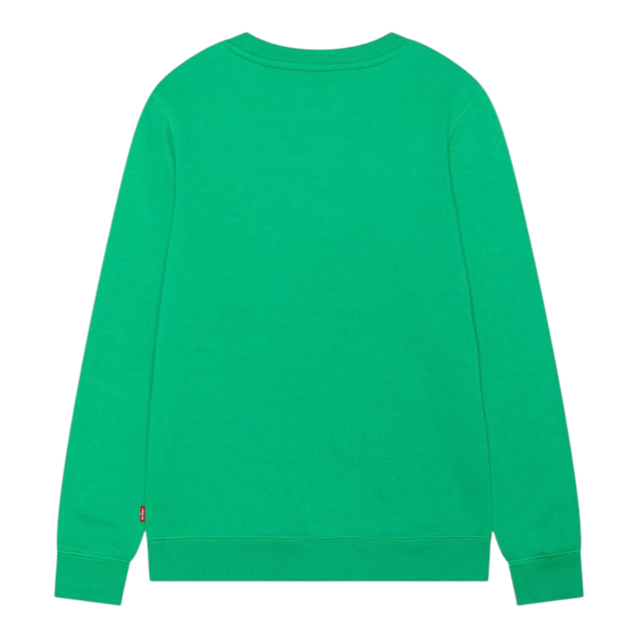 Levi'S Felpa Chiusa Girocollo tinta unita con Logo Verde per Bambino 8E9079X VERDE LEVI'S 