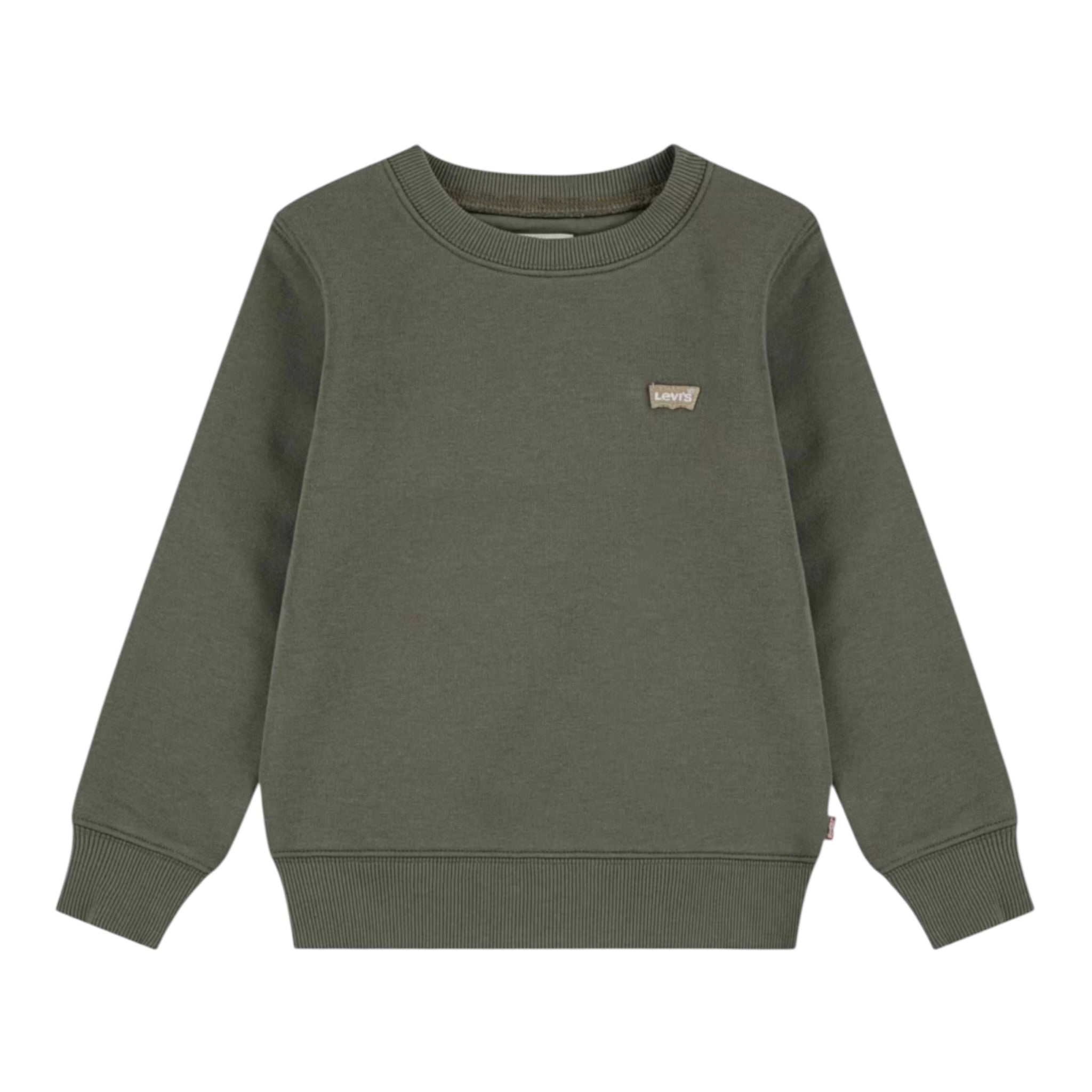 Levi'S Felpa Chiusa Girocollo tinta unita Verde per Bambino 8EE331XX VERDE LEVI'S 