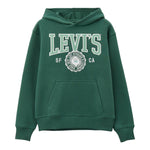 Levi'S Felpa Chiusa con Cappuccio tinta unita Verde per Bambino 8EL487 VERDE LEVI'S 