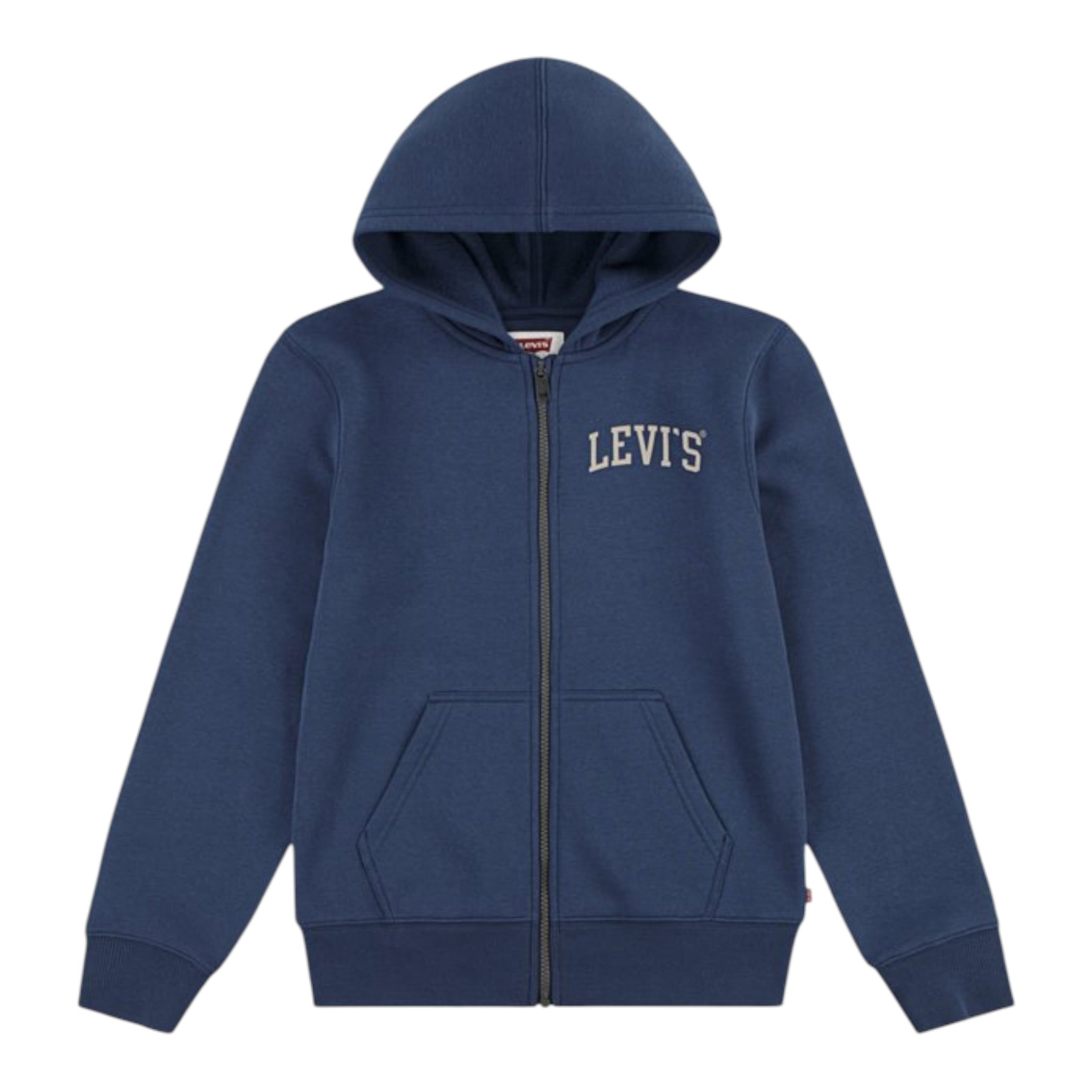 Levi'S Felpa Xon Zip E Cappuccio tinta unita Blu per Bambino 8EN722J BLU LEVI'S 