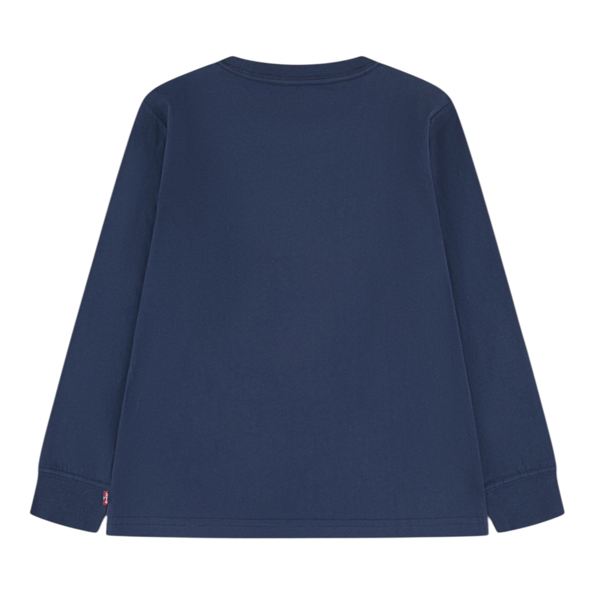 Levi'S Shirt Girocollo tinta unita con Logo Blu per Bambino 9E8646 BLU LEVI'S 