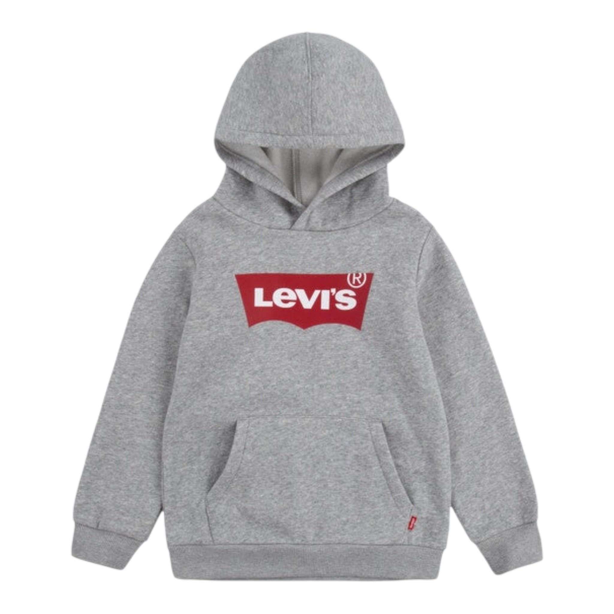 Levi'S Felpa tinta unita con Cappuccio E Stampa Grigio per Bambino 9E8778 GRIGIO LEVI'S 