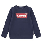 Levi'S Felpa Chiusa Girocollo tinta unita con Logo Blu per Bambino 9E9079 BLU LEVI'S 