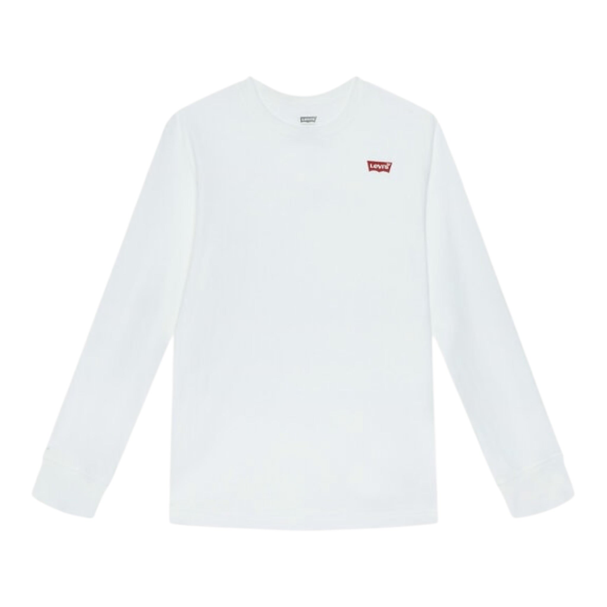 Levi'S Shirt Girocollo tinta unita con Logo Bianco per Bambino 9EC706 BIANCO LEVI'S 