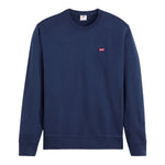 Levi'S Felpa Chiusa Girocollo tinta unita con Logo Blu per Bambino 9EE331 BLU LEVI'S 