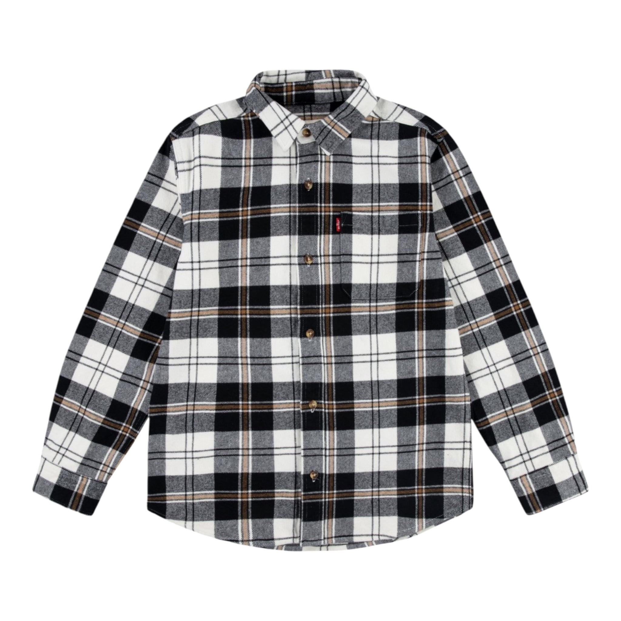 Levi'S Camicia Manica Lunga Fantasia Nero per Bambino 9EL247 NERO LEVI'S 