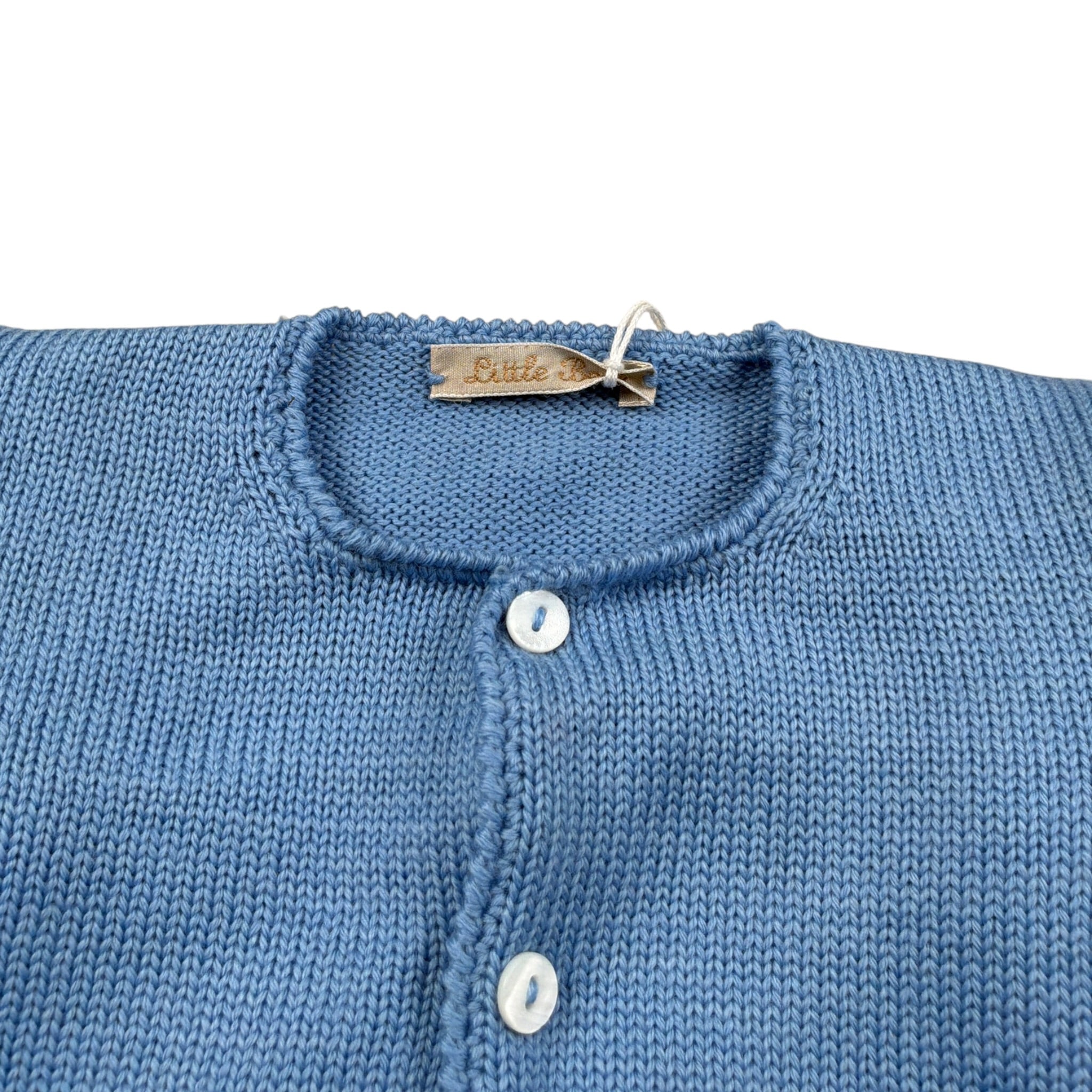 Little Bear Cardigan tinta unita Cielo per Neonato 1020C CIELO LITTLE BEAR 