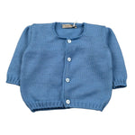 Little Bear Cardigan tinta unita Cielo per Neonato 1020C CIELO LITTLE BEAR 