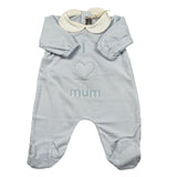 Little Bear Tutina Manica Lunga tinta unita Azzurro per Neonato 2057 AZZURRO LITTLE BEAR 