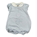 Little Bear Pagliaccetto Mezza Manica tinta unita Azzurro per Neonato 2063 AZZURRO LITTLE BEAR 