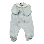 Little Bear Tutina Manica Lunga tinta unita In Ciniglia Azzurro per Neonato 3045 AZZURRO LITTLE BEAR 