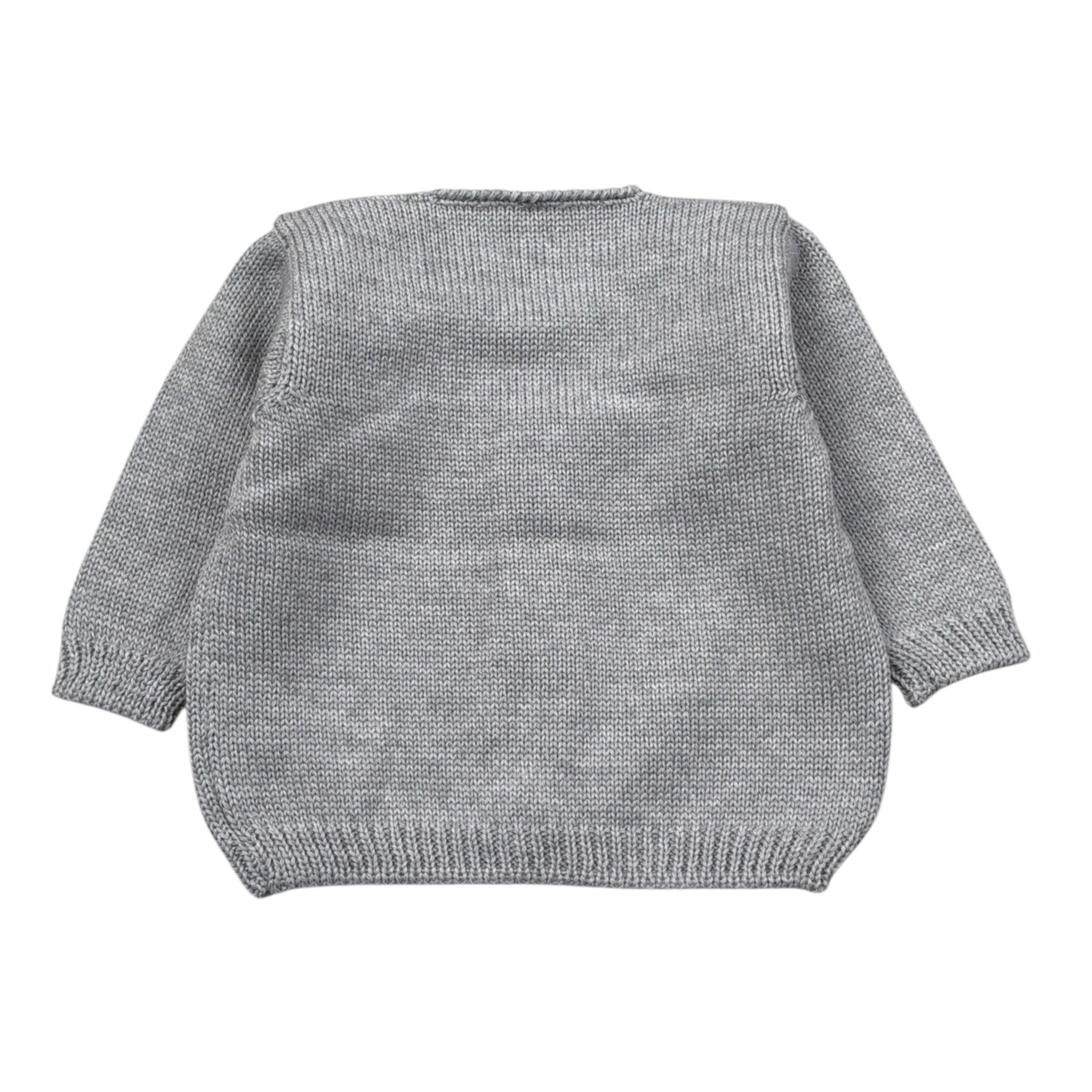 Little Bear Cardigan tinta unita Grigio per Neonato 4024 GRIGIO LITTLE BEAR 