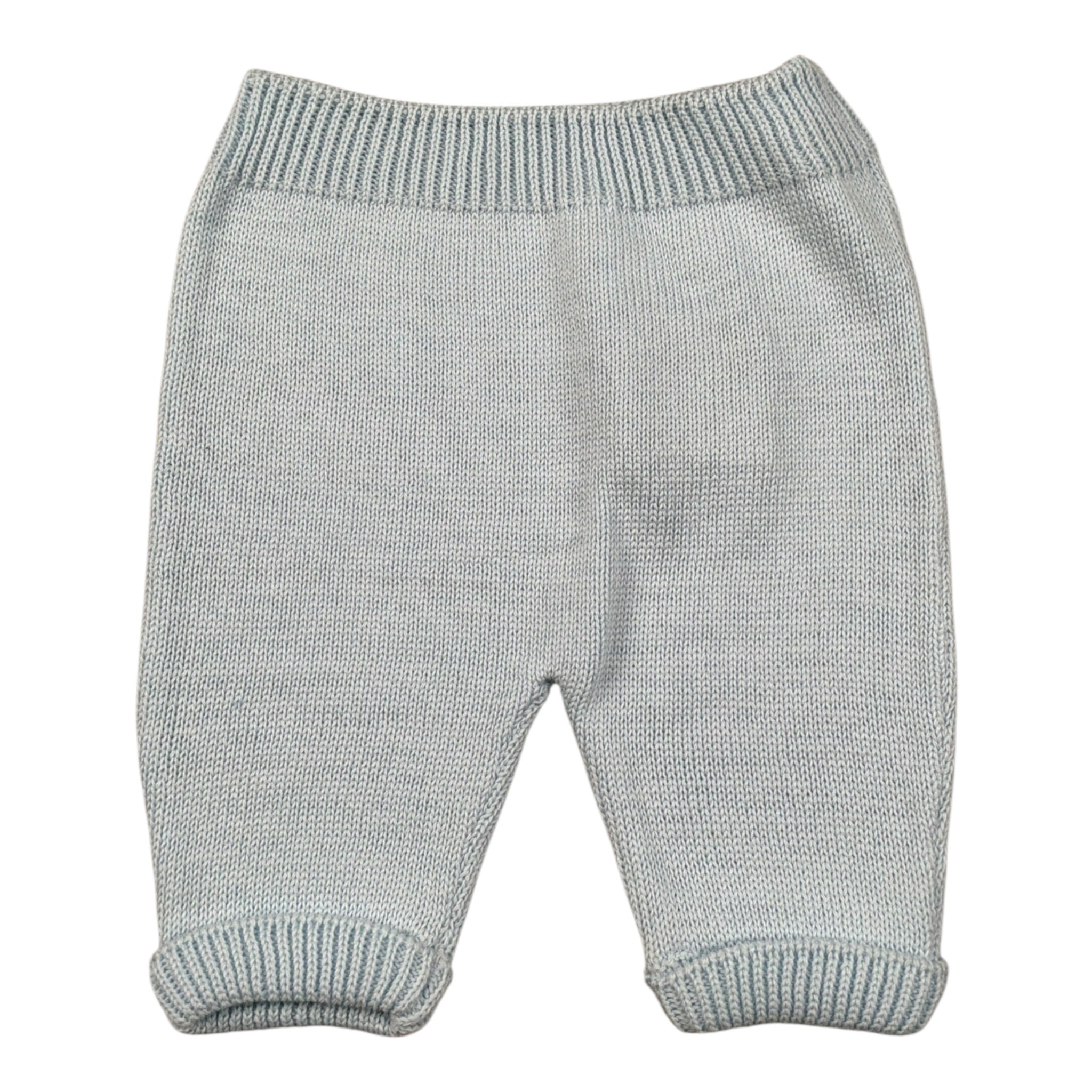 Little Bear Pantalone In Filo tinta unita Azzurro per Neonato 7003 AZZURRO LITTLE BEAR 