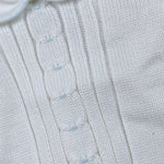 Little Bear Maglia tinta unita con Colletto E Ricami Bianco per Neonato 7012 BIANCO LITTLE BEAR 