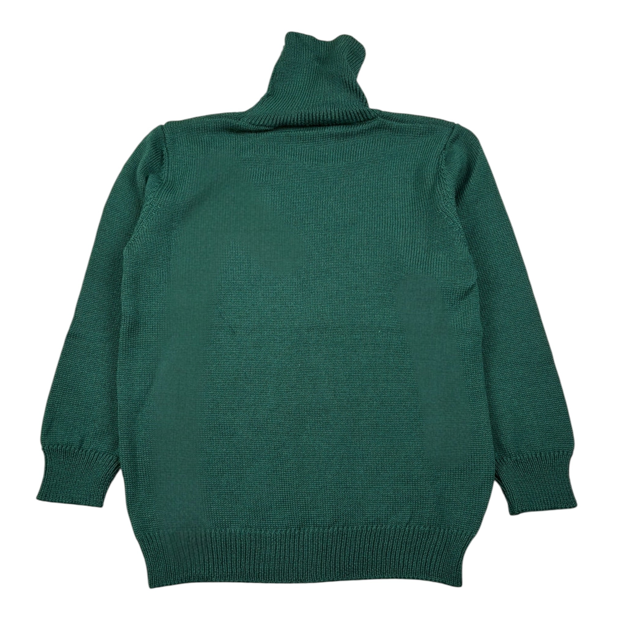 Little Bear Maglia Collo Alto tinta unita Verde per Neonato 7155 VERDE LITTLE BEAR 