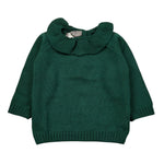 Little Bear Maglia tinta unita con Colletto Verde per Neonata 7157 VERDE LITTLE BEAR 