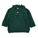 Little Bear Maglia tinta unita con Colletto Verde per Neonata 7157 VERDE LITTLE BEAR 