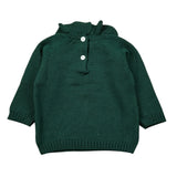 Little Bear Maglia tinta unita con Colletto Verde per Neonata 7157 VERDE LITTLE BEAR 