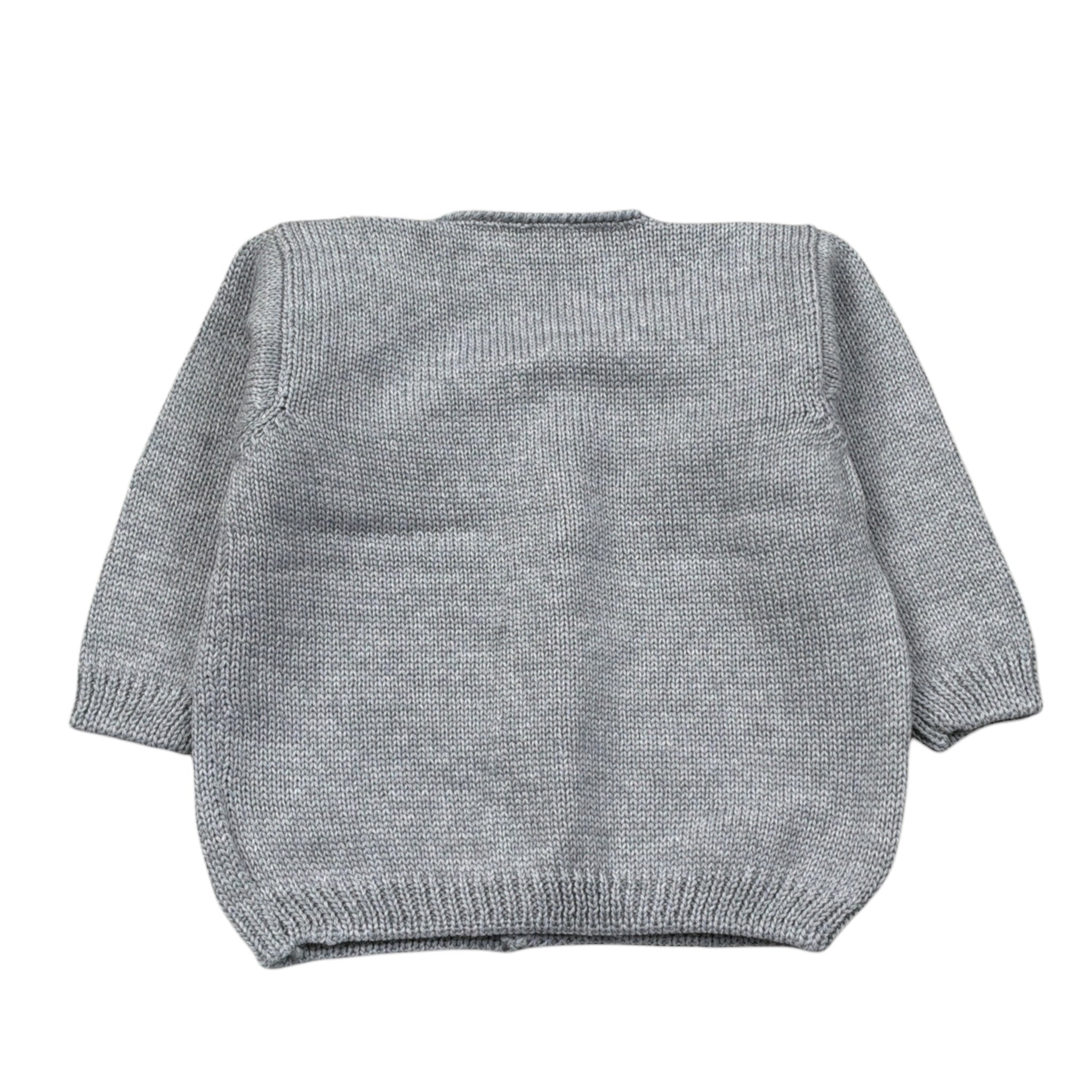 Little Bear Cardigan Tint Unita Grigio per Neonato 8024 GRIGIO LITTLE BEAR 