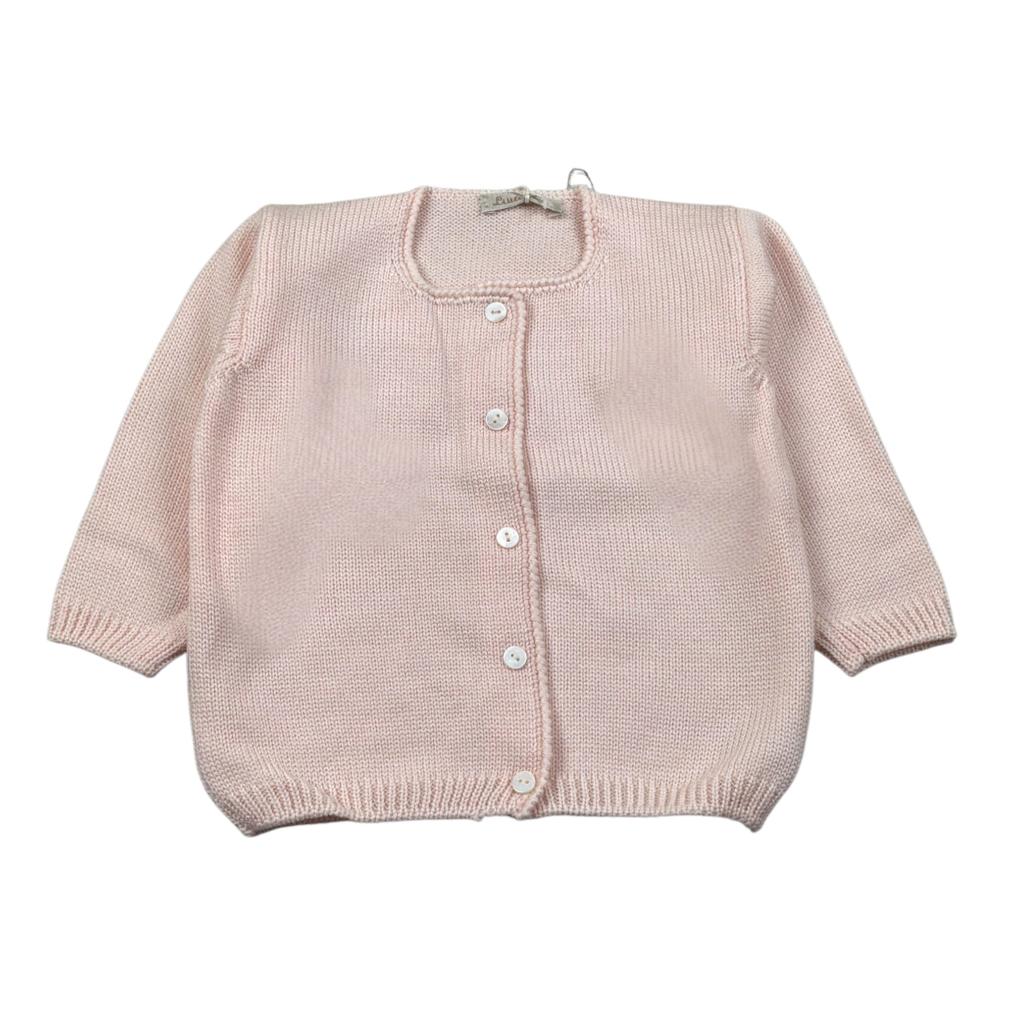 Little Bear Cardigan Tint Unita Rosa per Neonata 8024X ROSA LITTLE BEAR 