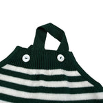 Little Bear Tutina Modello Salopette Fantasia A Righe Bianco/Verde per Neonato 9128 BIANCO/VERDE LITTLE BEAR 