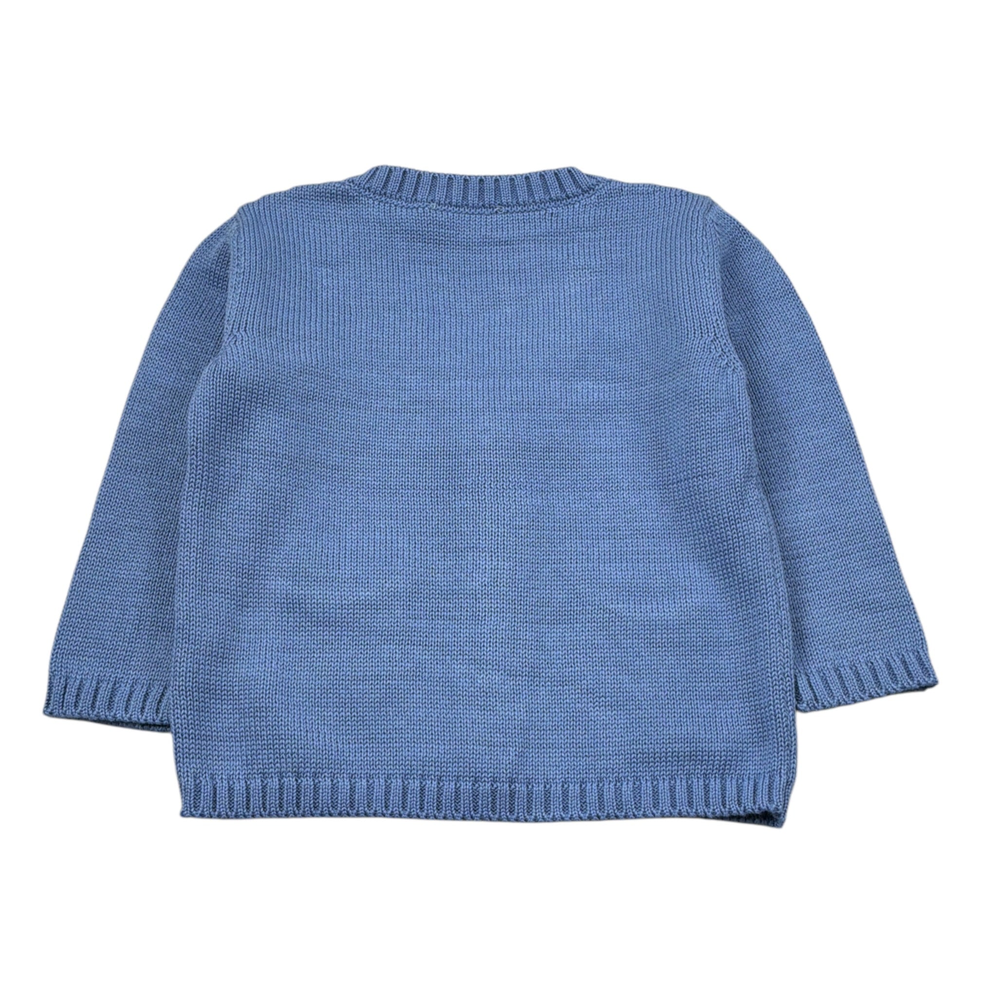 Little Bear Cardigan tinta unita Blu per Neonato 9178 BLU LITTLE BEAR 
