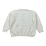 Little Bear Maglia Girocolo tinta unita con Rombi Panna per Bambino 9305J PANNA LITTLE BEAR 