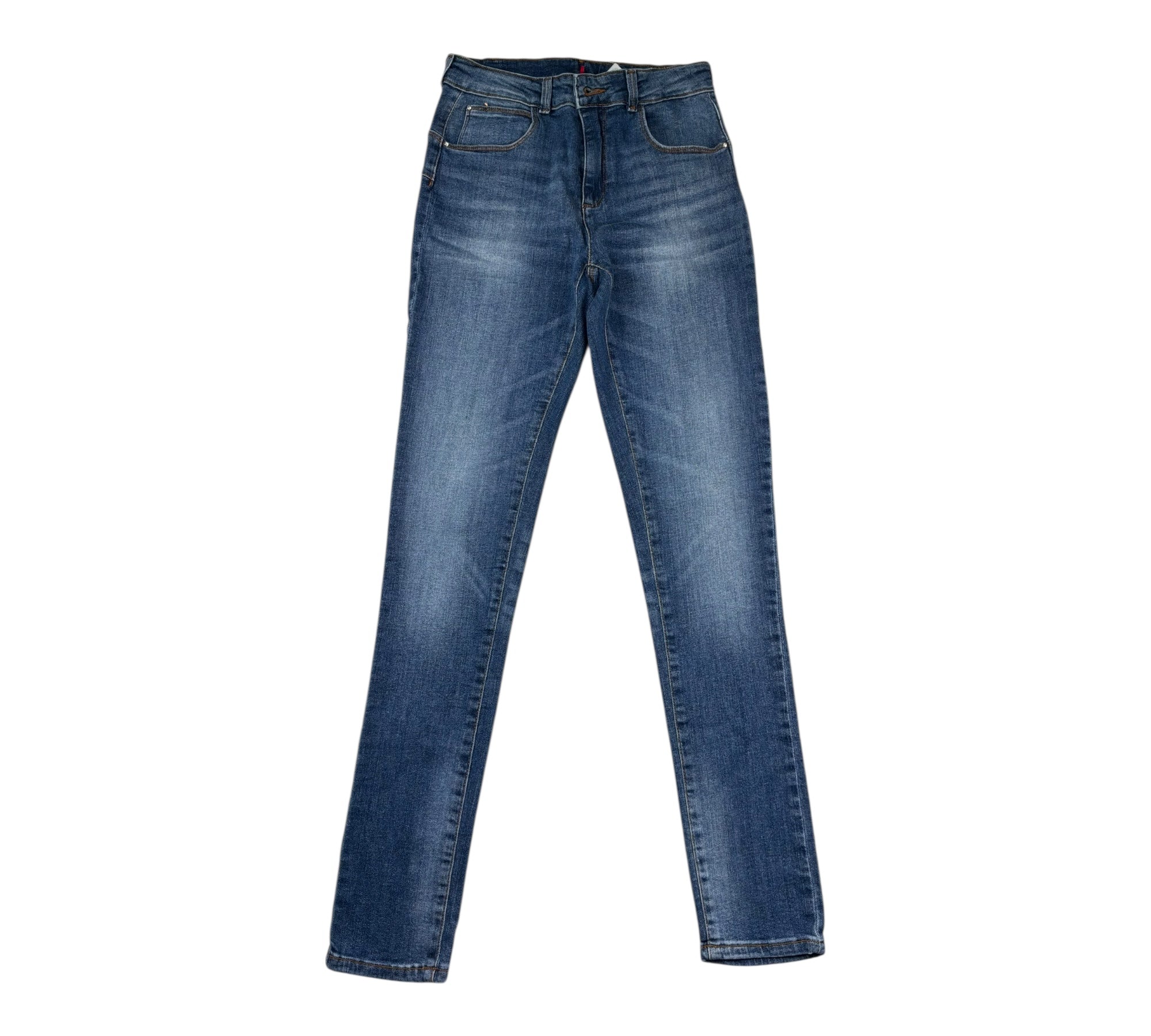 Liu Jo Jeans tinta unita con Girovita Regolabile Modello Zampa Blu per Bambina GA3008 BLU LIU JO 