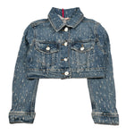 Liu Jo Giubbino In Denim tinta unita Blu per Bambina GA4126 BLU LIU JO 