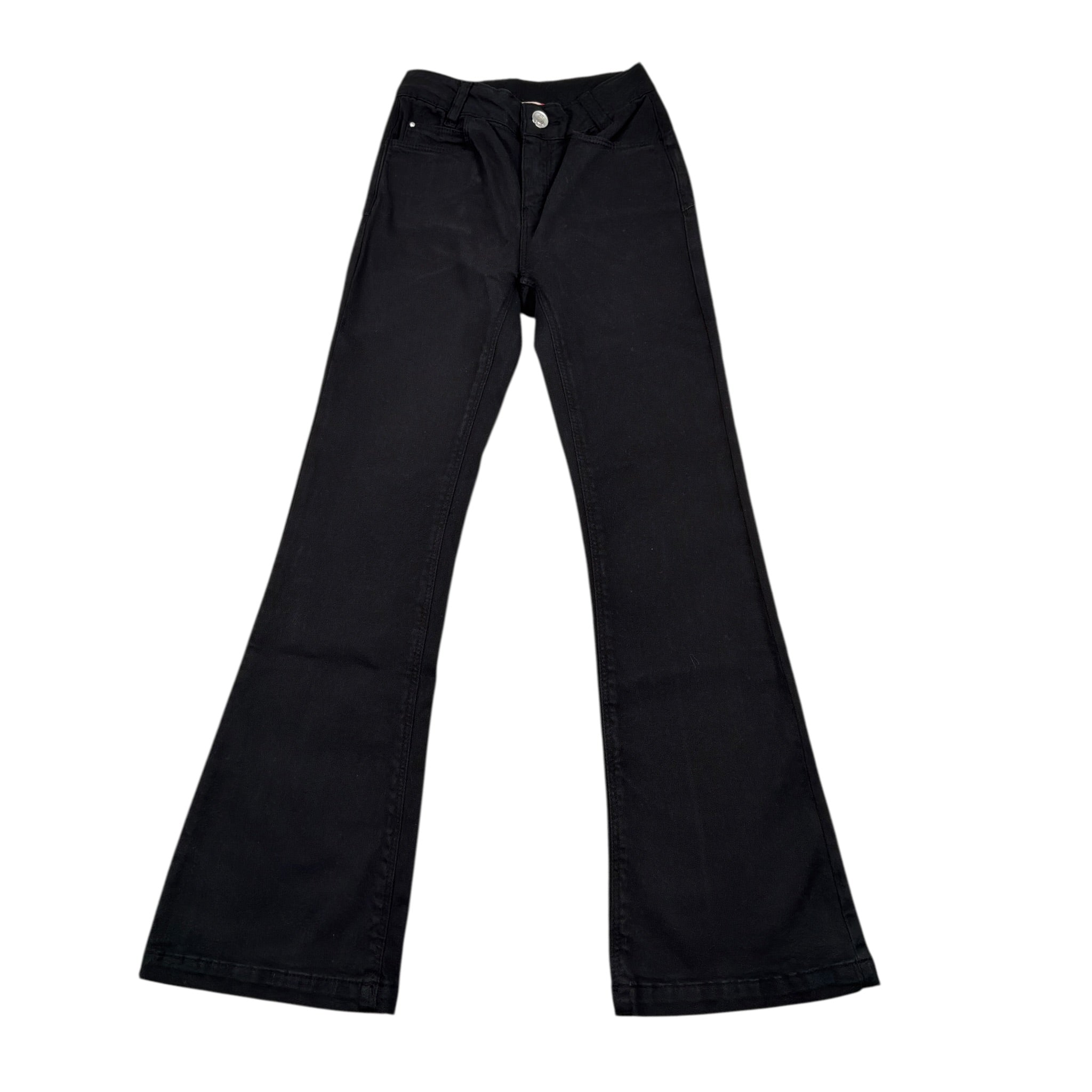Liu Jo Jeans tinta unita Modello Zampa Nero per Bambina GA5092 NERO LIU JO 