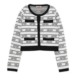 Liu Jo Cardigan tinta unita con Loghi Bianco per Bambina GA5205 BIANCO LIU JO 