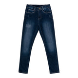 Liu Jo Jeans tinta unita con Girovita Regolabile Blu per Bambina GF2058 BLU LIU JO 