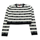 Liu Jo Maglia Girocollo Bicolore con Logo Bianco/Nero per Bambina GF4135 BIANCO/NERO LIU JO 