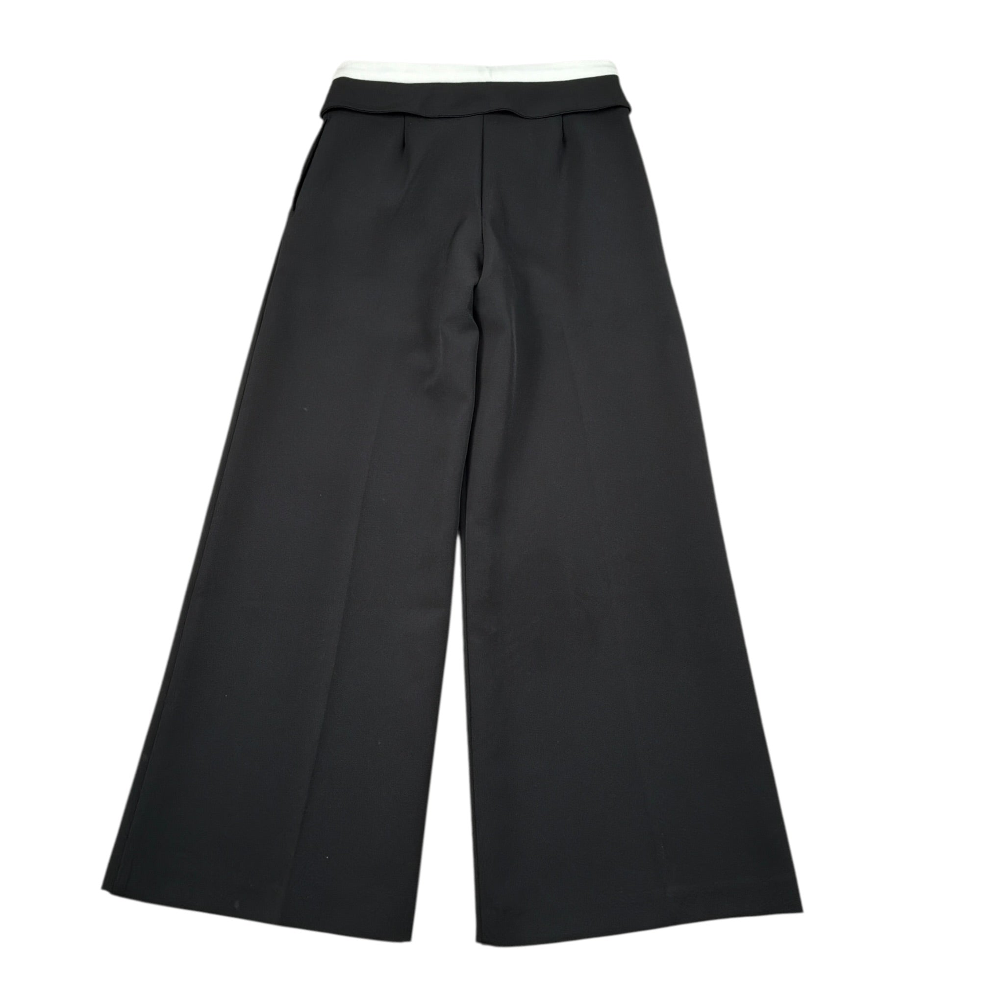 Liu Jo Pantalone tinta unita Modello Palazzo Nero per Bambina GF5023 NERO LIU JO 