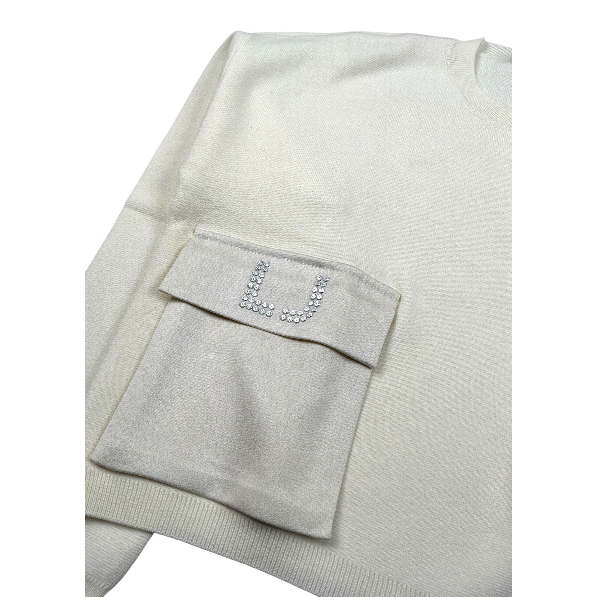 Liu Jo Maglia Girocollo tinta unita Panna per Bambina GF5026 PANNA LIU JO 