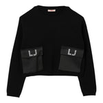 Liu Jo Maglia Girocollo tinta unita Nero per Bambina GF5026XX NERO LIU JO 