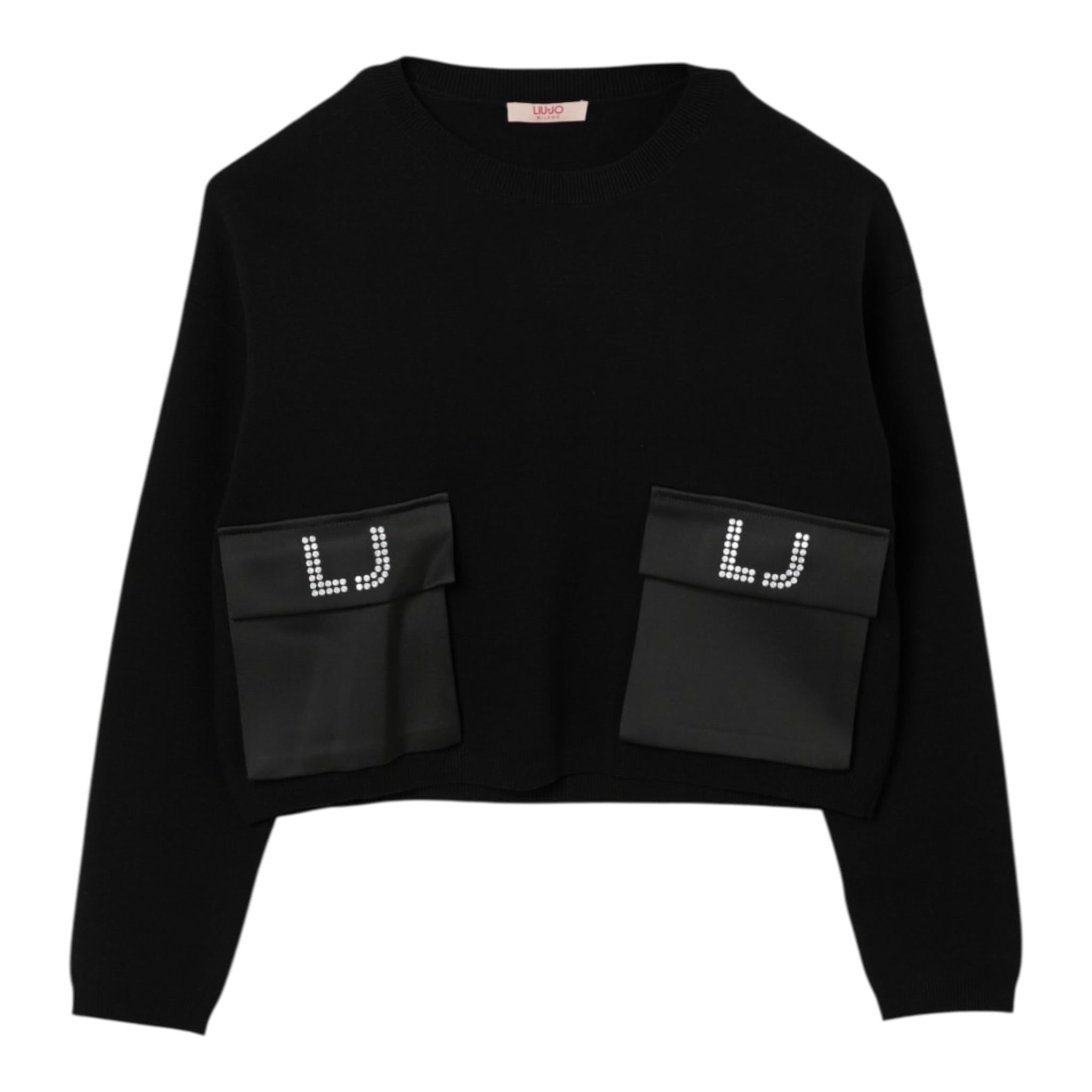 Liu Jo Maglia Girocollo tinta unita Nero per Bambina GF5026XX NERO LIU JO 